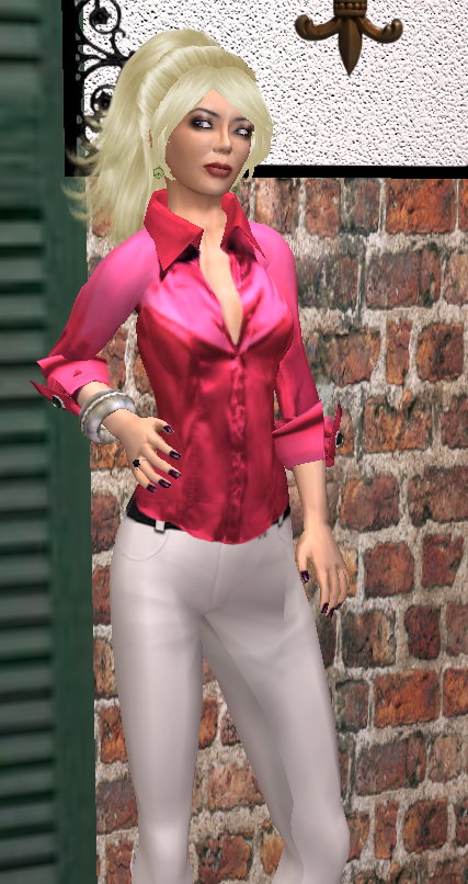 Bourbon in MEB Strawberry Blouse